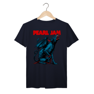 Nome do produto Camiseta Pearl Jam Vintage Cão Alado Azul | Rock Grunge em Algodão Prime
