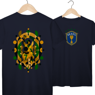 Nome do produto Camiseta Seleção Brasileira Copa do Mundo 2026 Vintage Algodão Prime