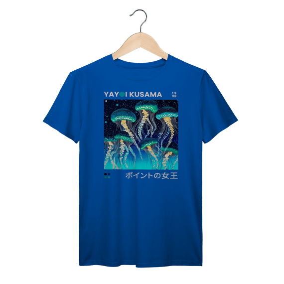 Camiseta Yayoi Kusama Carav Blc Algodão Prime