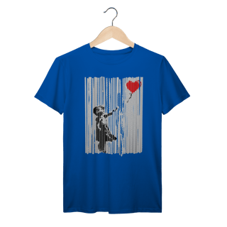Nome do produto Camiseta Banksy Menina com Balão auto destruição leilão Prime 