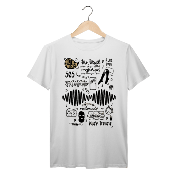 Camiseta Arctic Monkeys Vintage 505 Do I Wanna Know AM Indie Rock Algodão Prime
