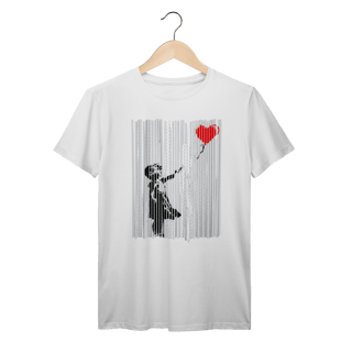 Nome do produto Camiseta Banksy Menina com Balão auto destruição leilão Prime 