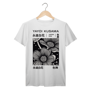 Nome do produto Camiseta Algodão Prime Estampa Floral preta da Yayoi Kusama