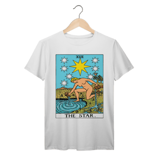 Nome do produto Camiseta de Tarô: XVII A Estrela - 100% algodão Prime 