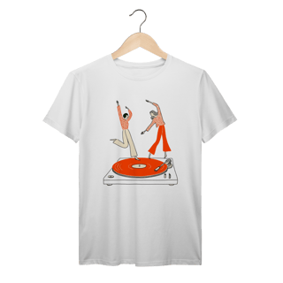 Nome do produto Camiseta Dancing Vinyl Vintage Algodão Prime
