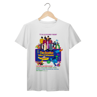 Nome do produto Camiseta The Beatles Yellow Submarine Vintage Psicodélica Algodão Prime