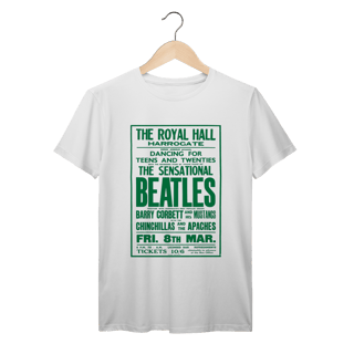 Nome do produto Camiseta The Beatles em Algodão Prime do icônico pôster Royal Hall 