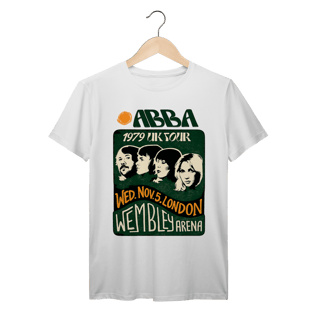 Nome do produto Camiseta ABBA Vintage 1979 UK Tour Algodão Premium 