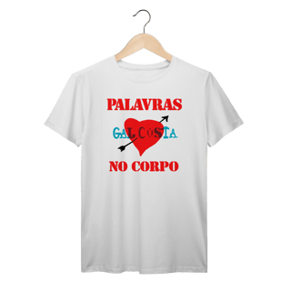 Nome do produto Camiseta Gal Costa Palavras No Corpo Vintage 100% Algodão Prime