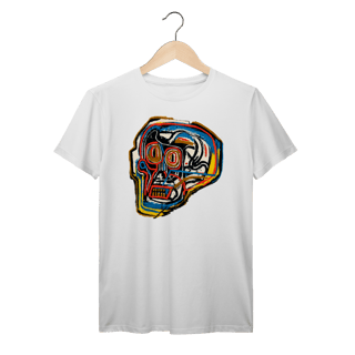 Nome do produto Camiseta Basquiat Skull Streetwear Vintage 100% algodão Prime