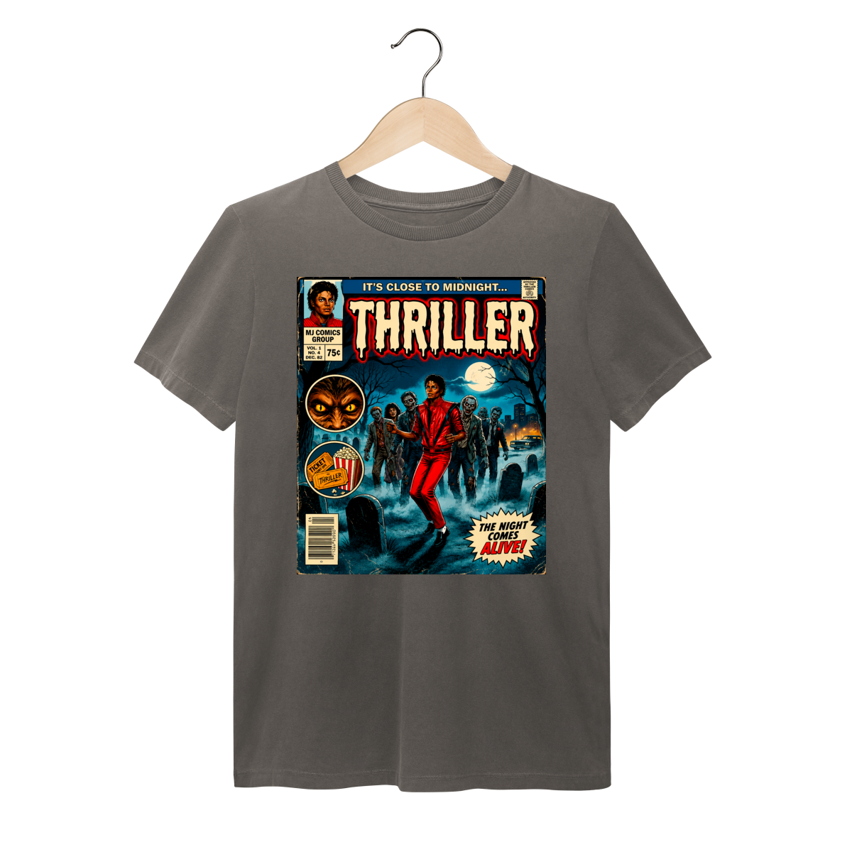 Nome do produto: Camiseta Michael Jackson Thriller Vintage Comic Estonada