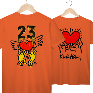 Nome do produto Camiseta Keith Haring Coração 23 Frente&Costas Prime