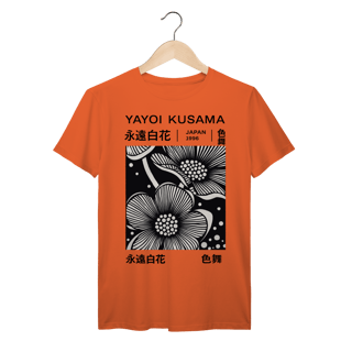 Nome do produto Camiseta Algodão Prime Estampa Floral preta da Yayoi Kusama