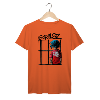 Nome do produto Camiseta Gorillaz Feel Good Inc Vintage 100% Algodão Prime