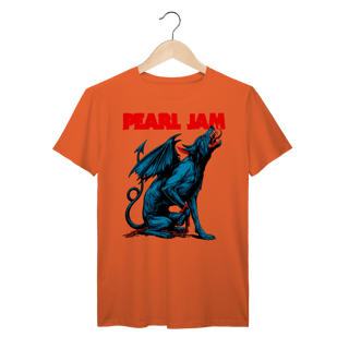 Nome do produto Camiseta Pearl Jam Vintage Cão Alado Azul | Rock Grunge em Algodão Prime
