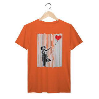 Nome do produto Camiseta Banksy Menina com Balão auto destruição leilão Prime 