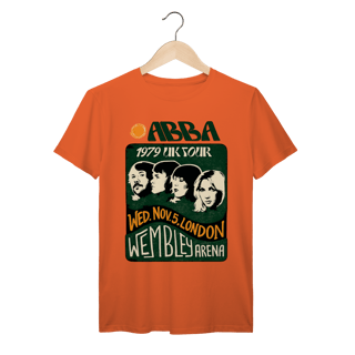 Nome do produto Camiseta ABBA Vintage 1979 UK Tour Algodão Premium 
