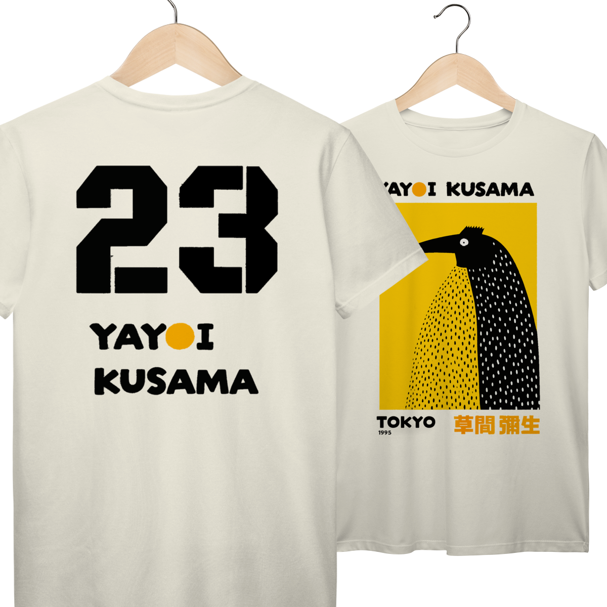Nome do produto: Camiseta Yayoi Kusama Tokyo 1995 Frente & Costas Prime