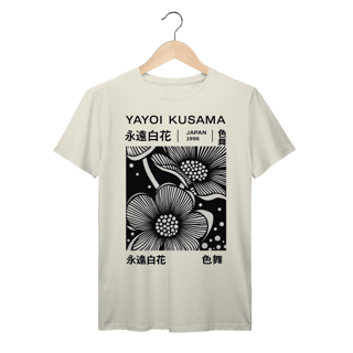 Nome do produto Camiseta Algodão Prime Estampa Floral preta da Yayoi Kusama