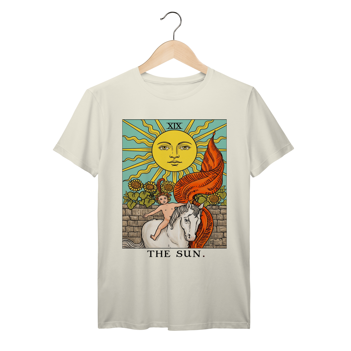 Nome do produto: Camiseta de Tarô: O Sol - unissex 100% algodão Prime 