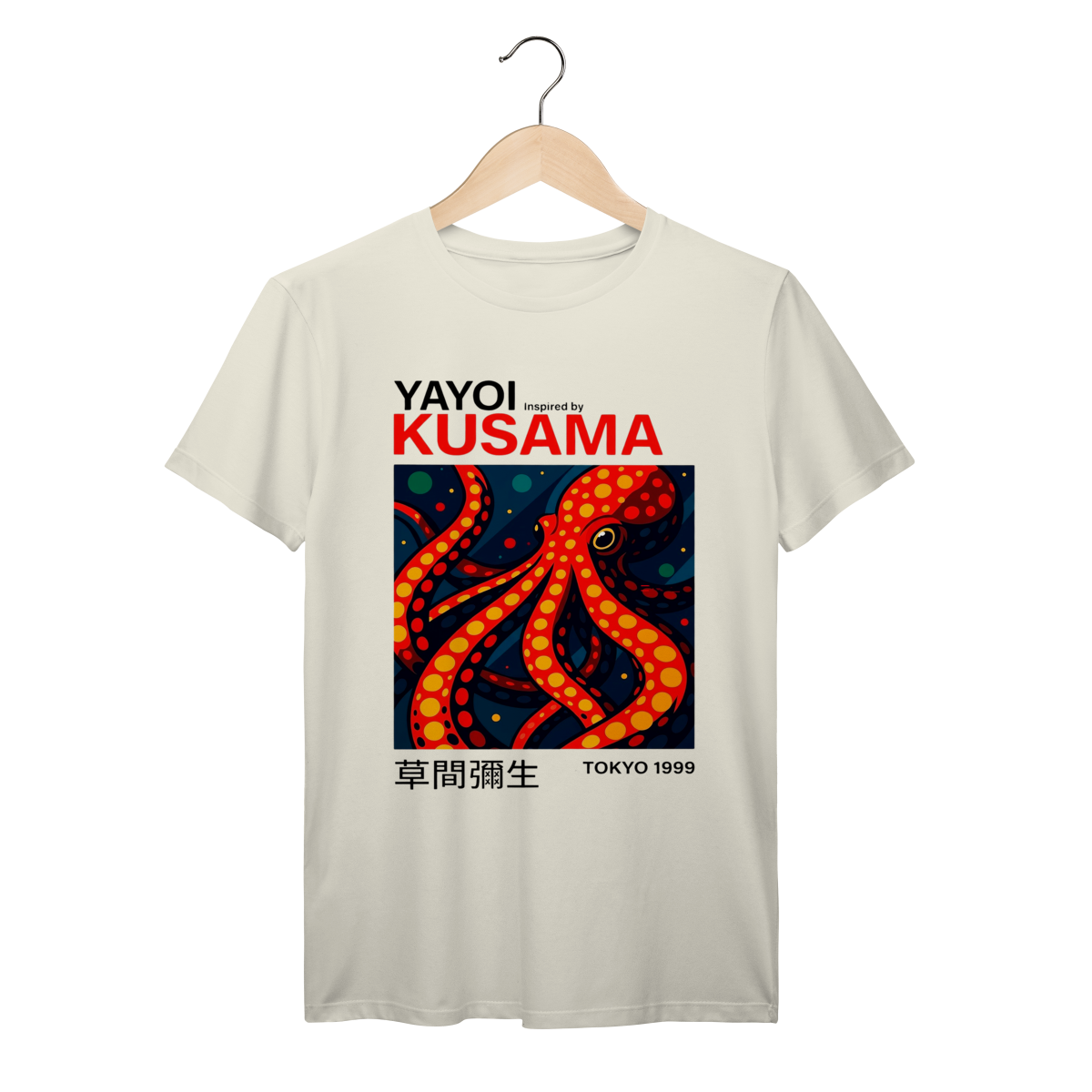 Nome do produto: Camiseta 100% Algodão Yayoi Kusama Octopus Prime