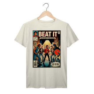 Camiseta Michael Jackson Beat It Vintage Comic Algodão Prime 