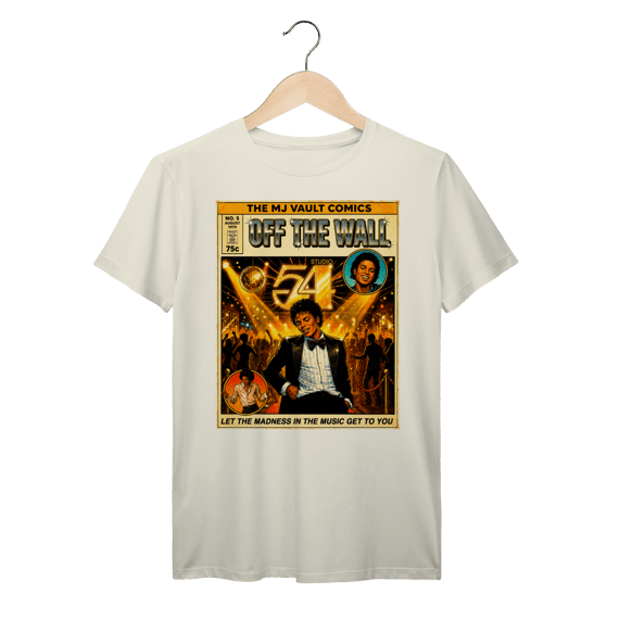 Camiseta Michael Jackson Off The All Vintage Comic Algodão Prime