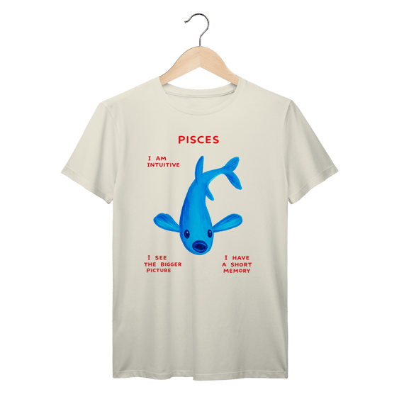 Camiseta John Pisces Estética Vintage Algodão Prime