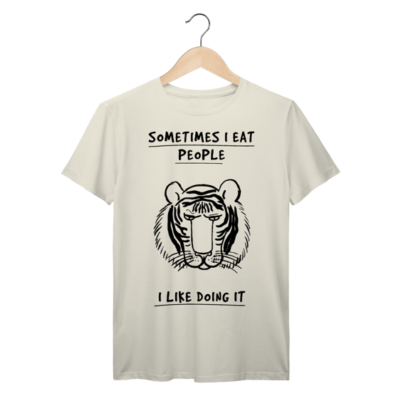 Camisetas John Sometimes I Eat Streetwear Algodão Prime