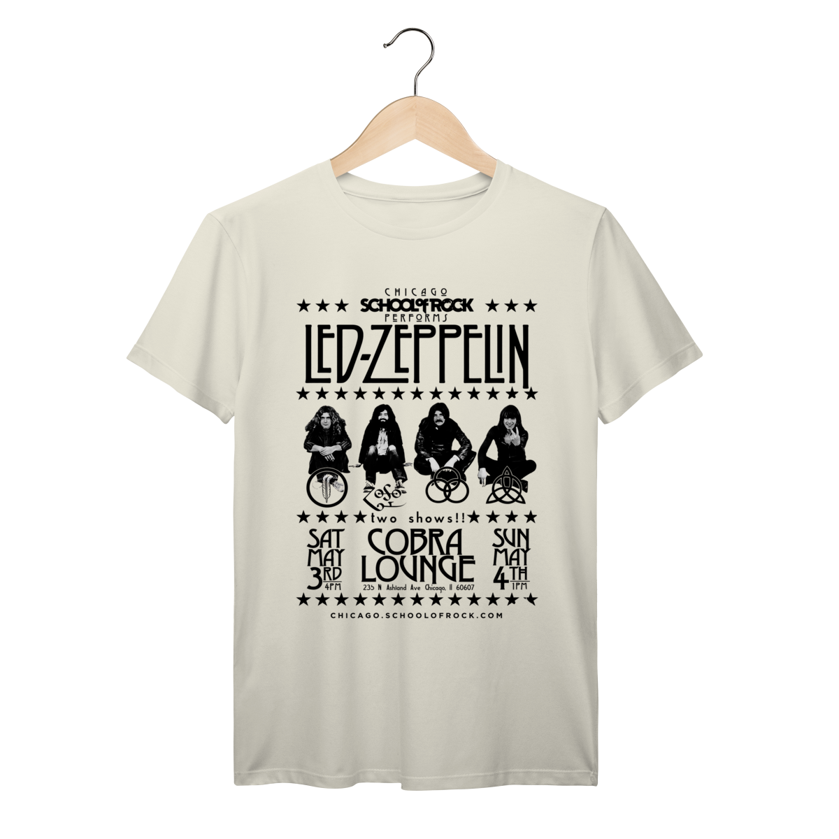 Nome do produto: Camiseta Led Zeppelin Classic Rock Vintage 1970 Algodão Prime