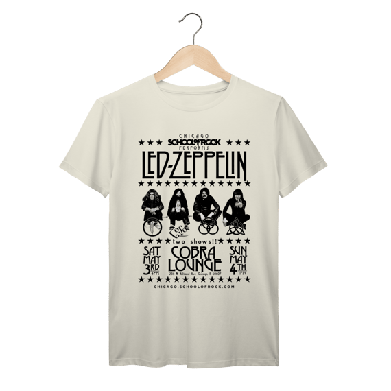 Camiseta Led Zeppelin Classic Rock Vintage 1970 Algodão Prime