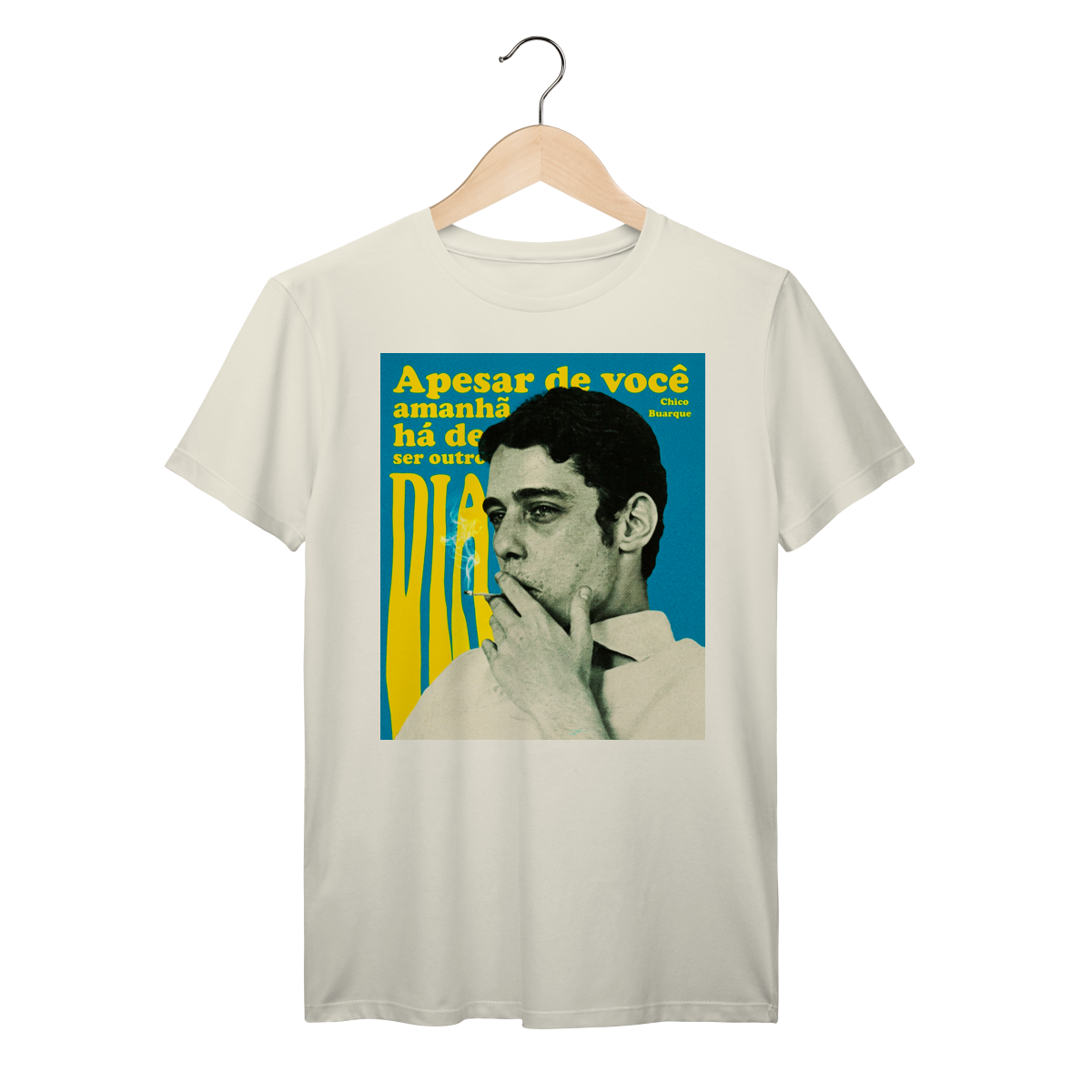 Nome do produto: Camiseta Chico Buarque MPB Vintage Anos 70 100% Algodão Prime