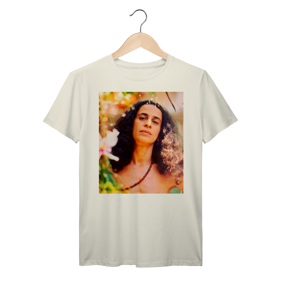 Nome do produto: Camiseta Maria Bethânia Boho Tropical 100% algodão prime