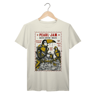 Nome do produto Camiseta Pearl Jam Maracanã 2018 Vintage Rock 100% algodão Prime