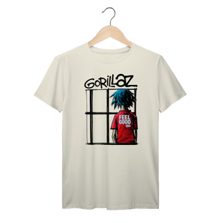 Camiseta Gorillaz Feel Good Inc Vintage 100% Algodão Prime