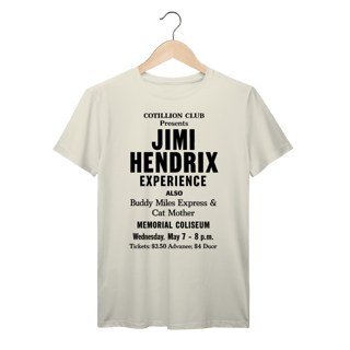 Camiseta Jimi Hendrix Experience Rock Clássico Retrô Algodão Prime