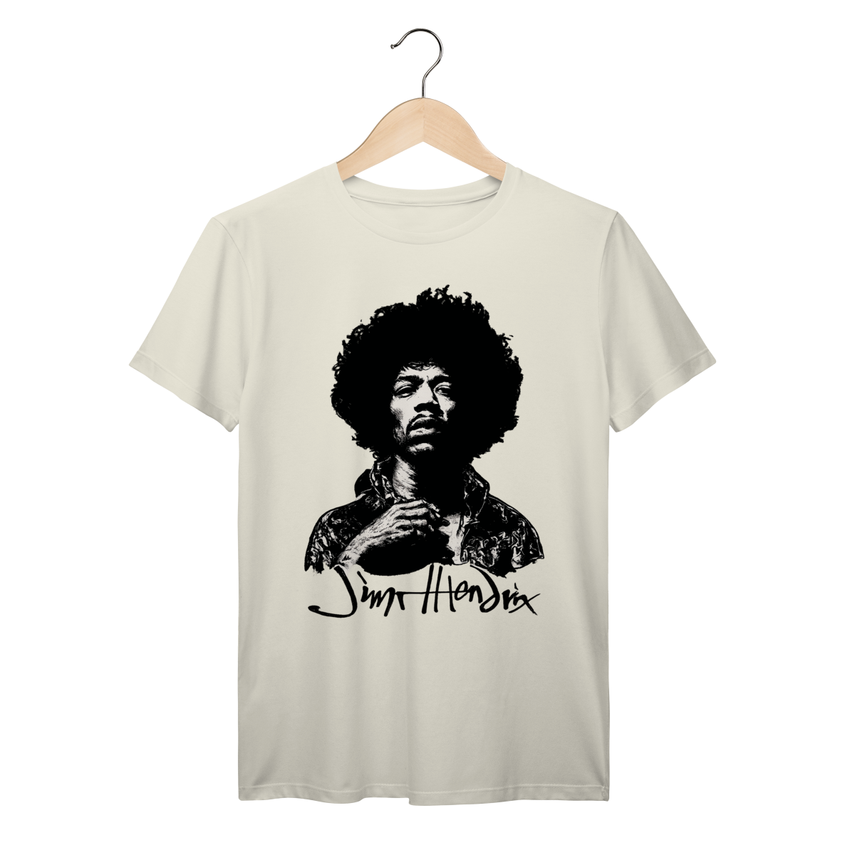 Nome do produto: Camiseta Jimi Hendrix Classic Rock Graphic Tee 100% Algodão Prime