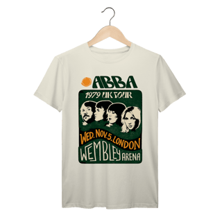 Nome do produto Camiseta ABBA Vintage 1979 UK Tour Algodão Premium 