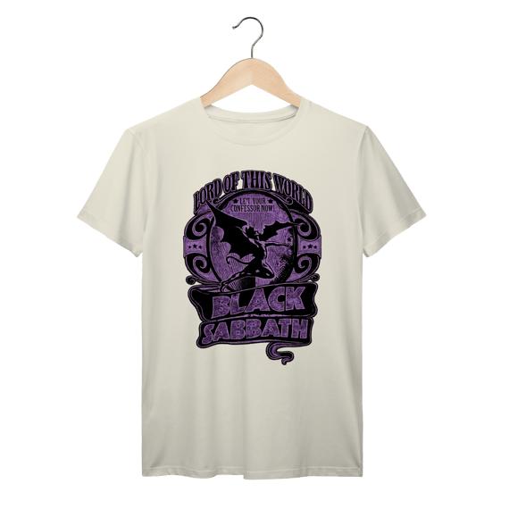 Camiseta Black Sabbath Lord Of This World Vintage 100% Algodão Prime