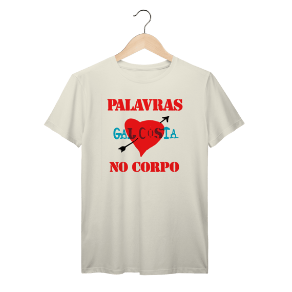Camiseta Gal Costa Palavras No Corpo Vintage 100% Algodão Prime