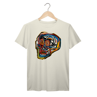 Camiseta Basquiat Skull Streetwear Vintage 100% algodão Prime