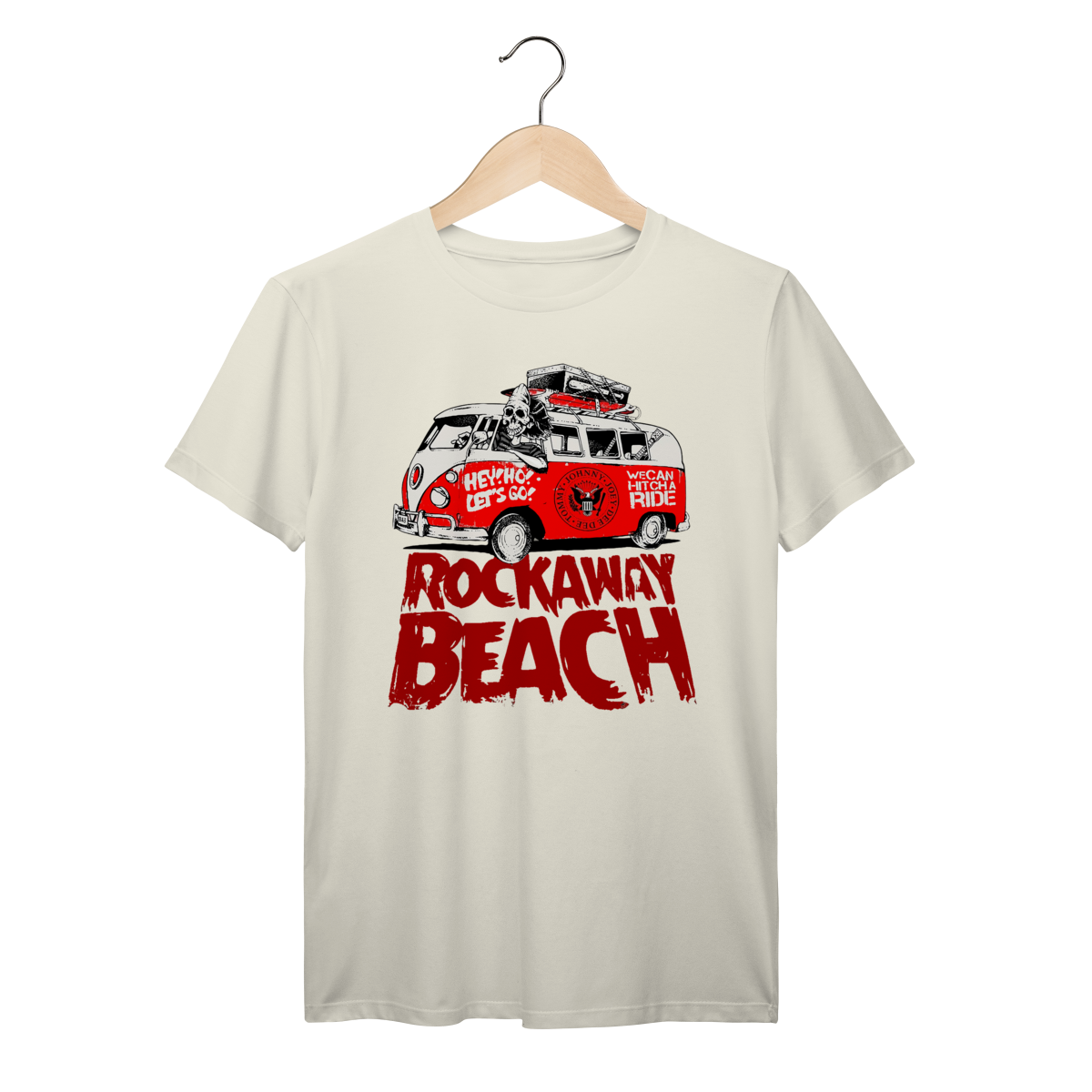 Nome do produto: Camiseta Ramones Rockaway Beach Vintage Estilo Punk Retrô Algodão Prime