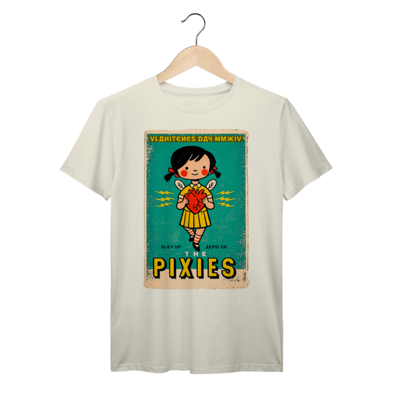 Camiseta The Pixies Poster Vintage Rock Alternativo Algodão Prime