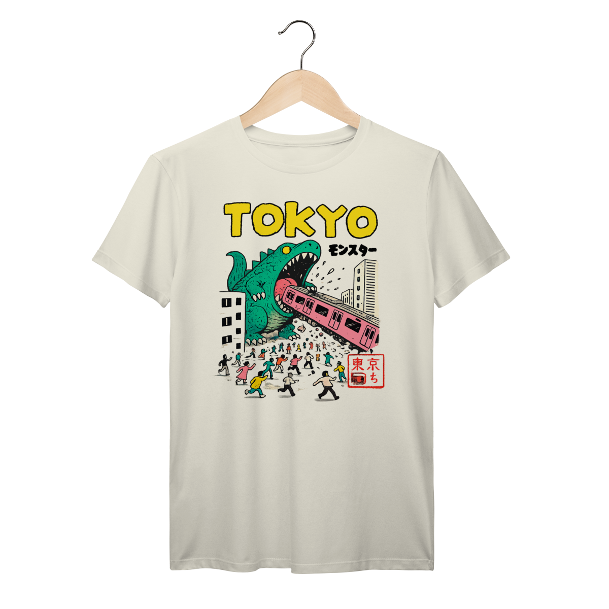 Nome do produto: Camiseta Godzilla Retrô Japão Streetwear Anime Algodão Prime