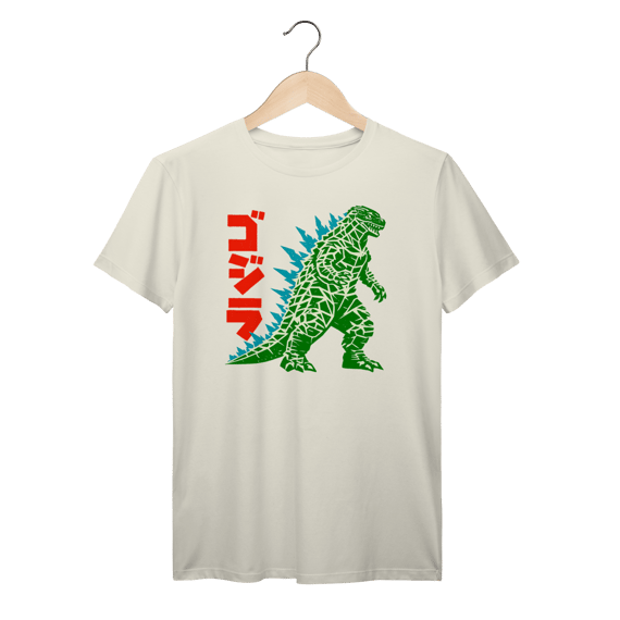 Camiseta Kaiju Japonês Streetwear Algodão Prime