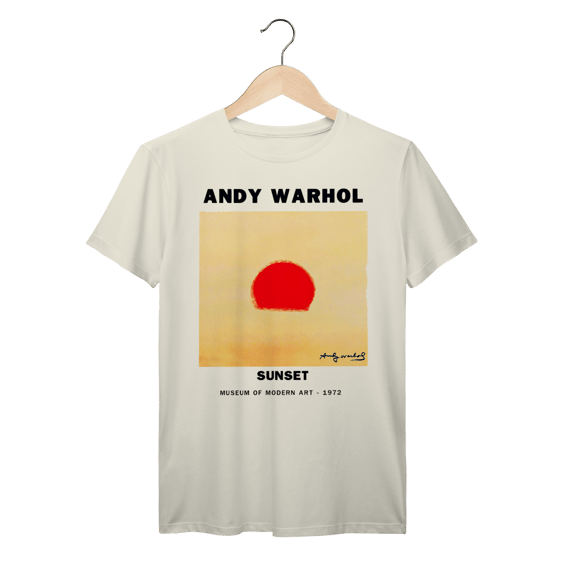 Camiseta Andy Warhol Sunset Algodão Prime