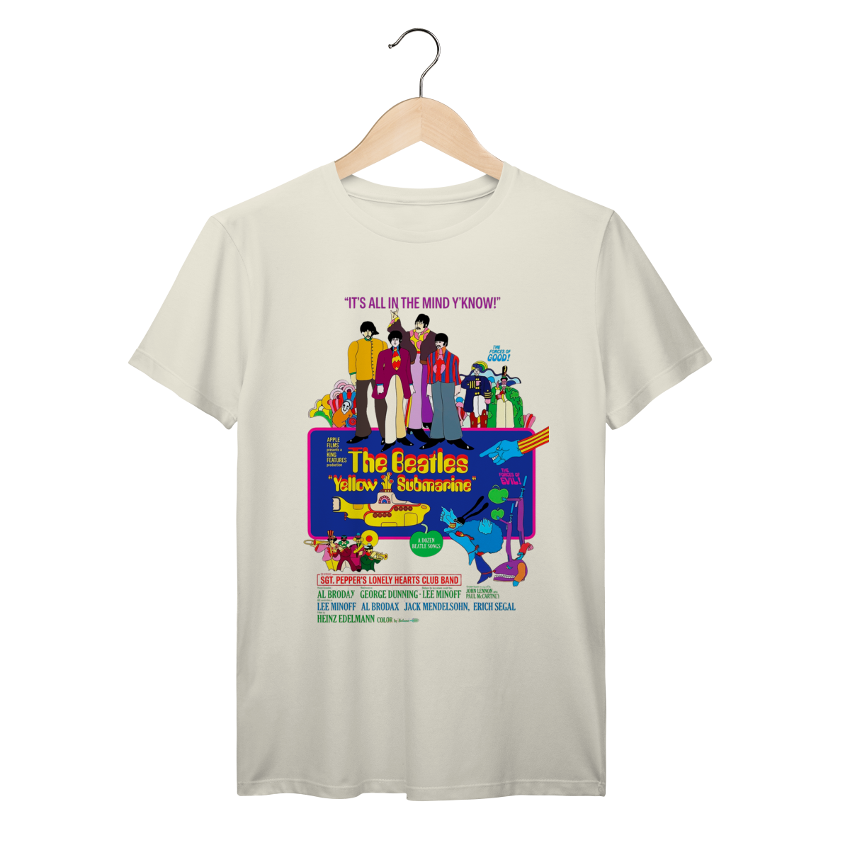 Nome do produto: Camiseta The Beatles Yellow Submarine Vintage Psicodélica Algodão Prime
