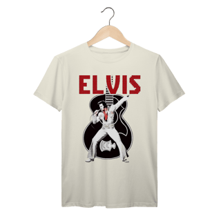 Camiseta Elvis Presley King of Rock Vintage | Rock and Roll Clássico 100% Algodão Prime