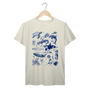 Nome do produto Camiseta retrô de animais marinhos dos anos 90, camiseta com natureza oceânica 100% algodão prime 