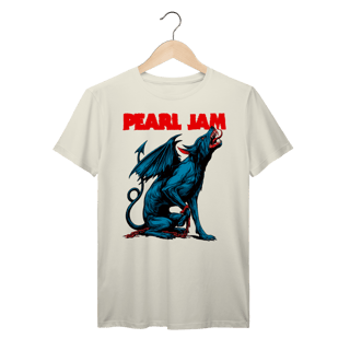 Nome do produto Camiseta Pearl Jam Vintage Cão Alado Azul | Rock Grunge em Algodão Prime